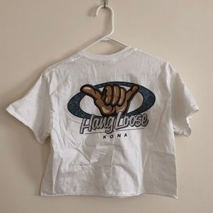 Hawaii hang loose crop top